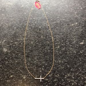 YellOra Cross 1/10 CTW Diamond Necklace